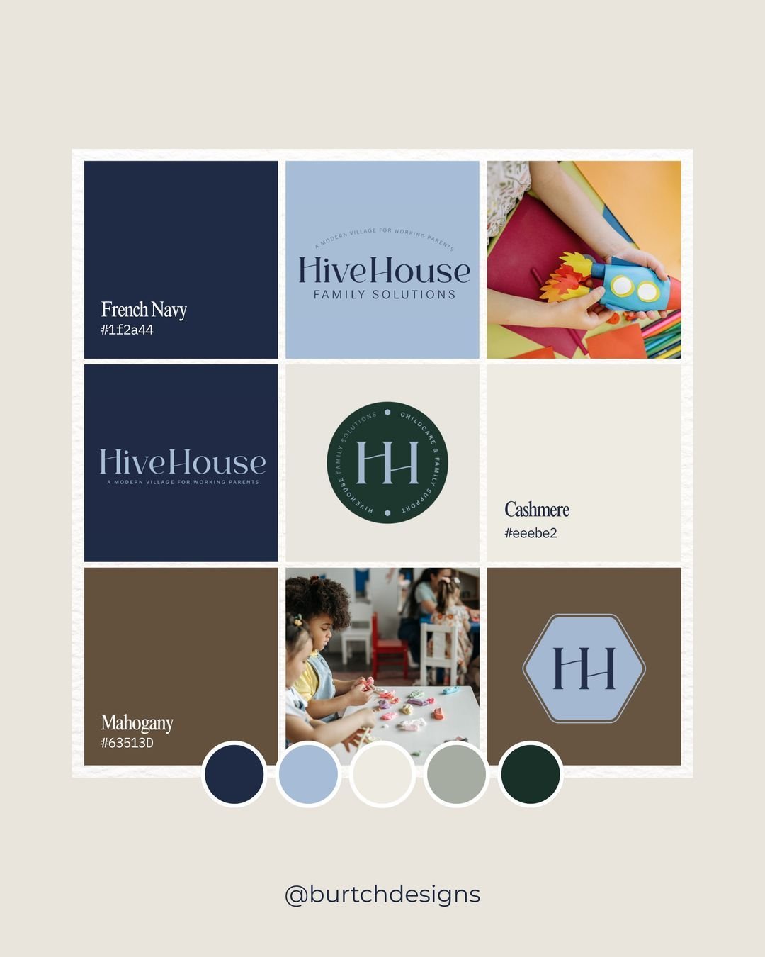A color palette should do more than look good together. It should help tell people what kind of brand they are experiencing before they ever read a word. 

For Hive House, every color was chosen to support the personality of the brand and the feeling