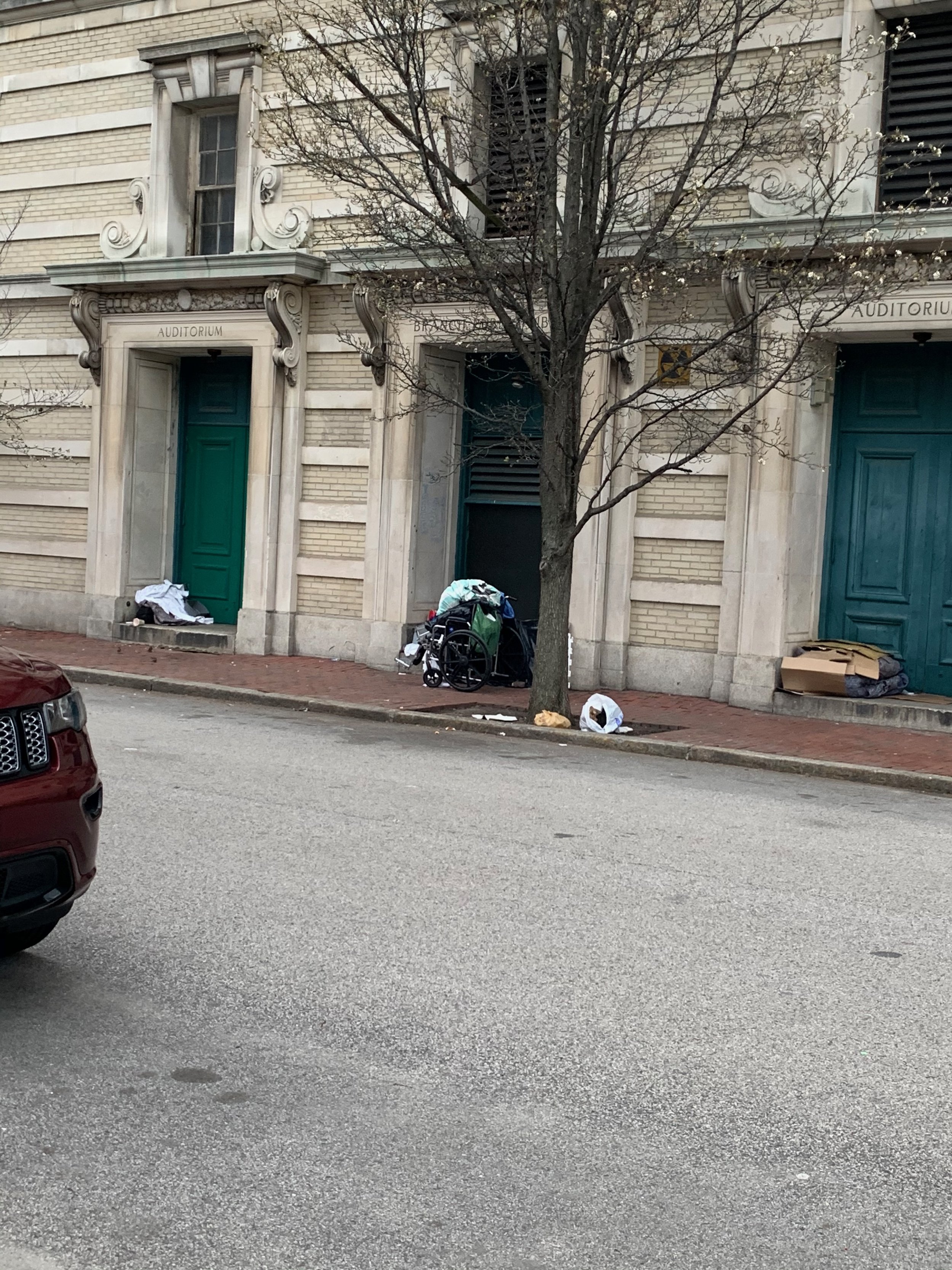 Encampment site, West Brookline Street