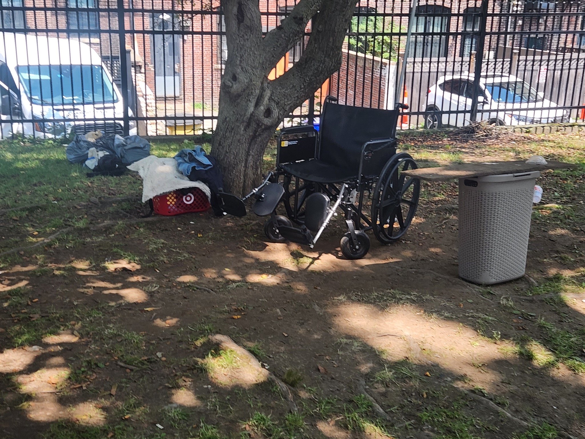 Encampment site, Southwest Corridor Park