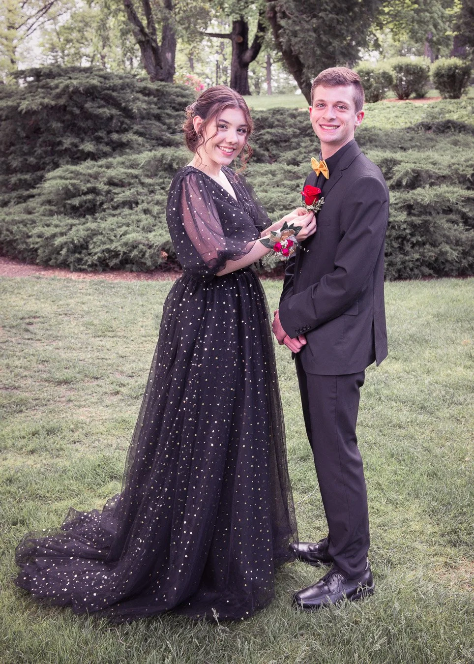 Couple with flower