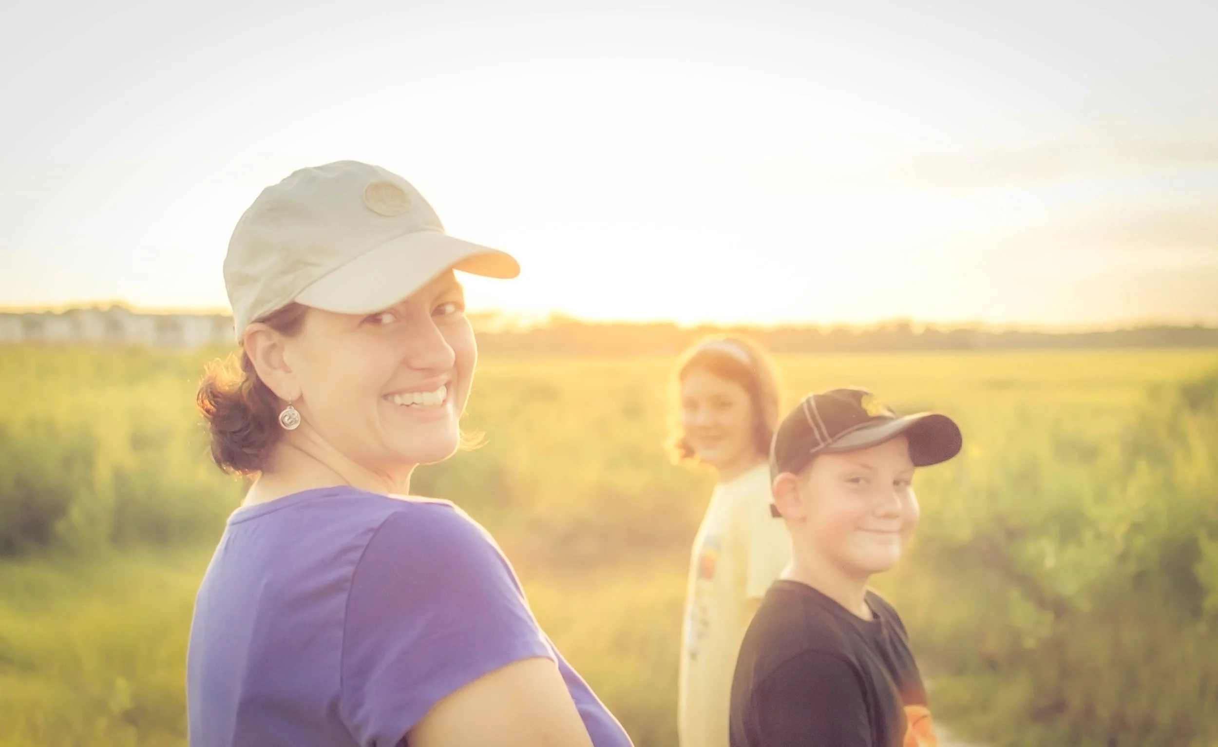 Family in sun