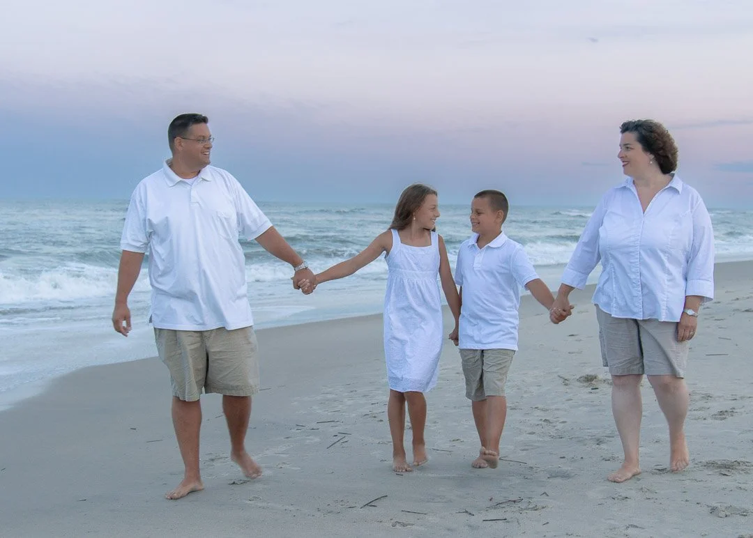 Walking on beach