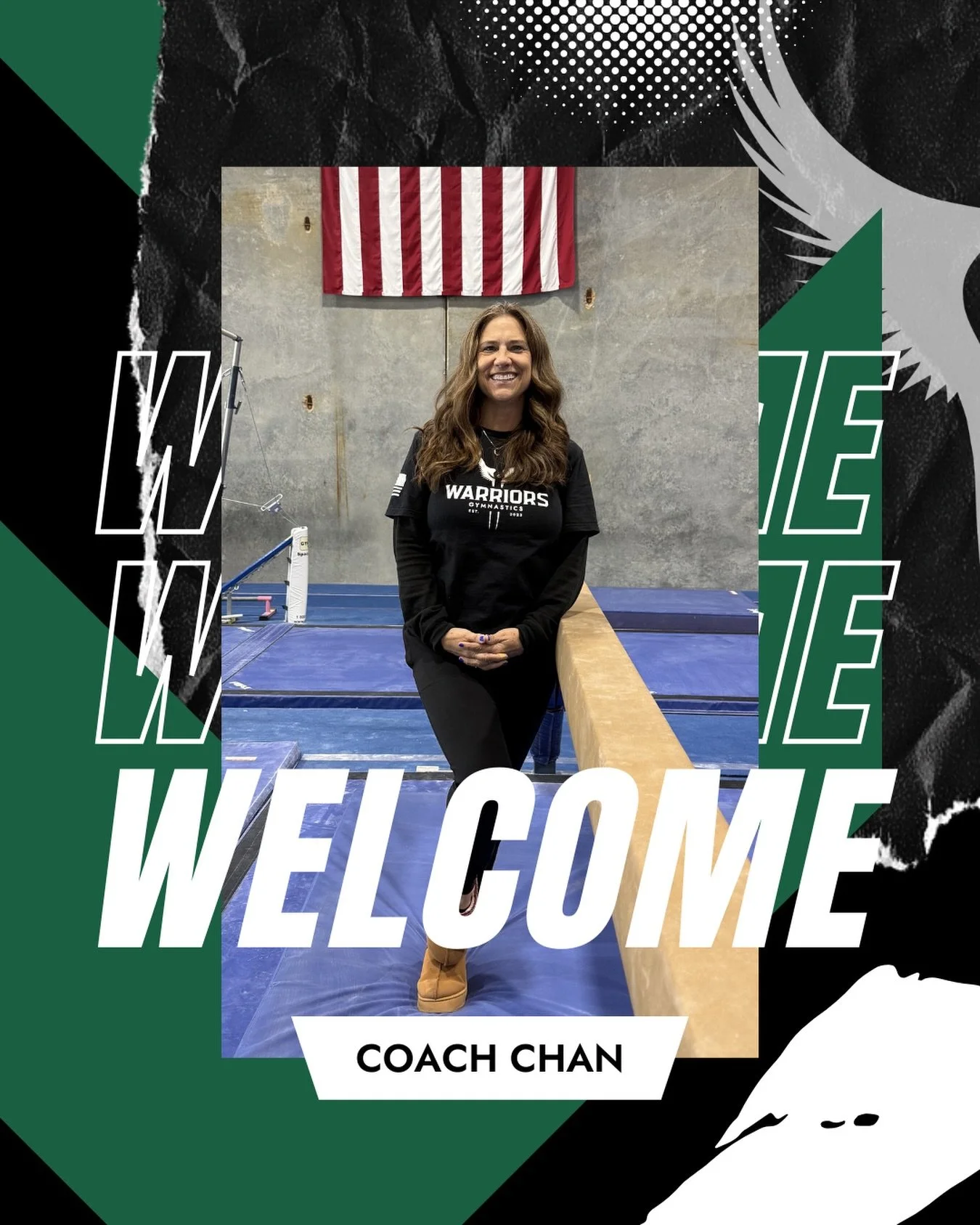 We&rsquo;re excited to welcome Coach Chan to the Warriors community 💚🖤

Coach Chan has been teaching kids gymnastics for nearly 30 years, opening her first gym back in 1996. Over the years she&rsquo;s worked with thousands of athletes, and one of t