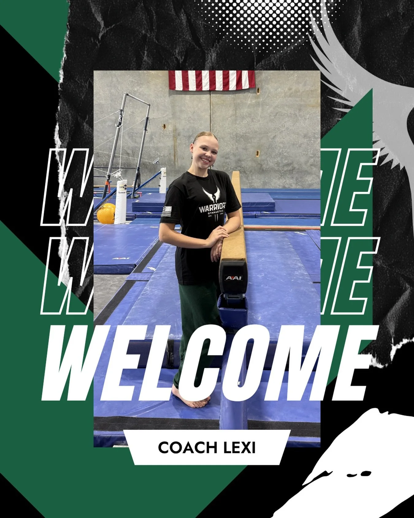 Say hi to Coach Lexi 💚🖤

Coach Lexi may be newer to coaching, but in just a few short months, she&rsquo;s already made such a positive impact in the gym. She loves connecting with her athletes and helping them learn new skills, and it shows in the 