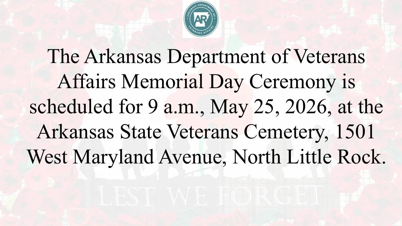 AR Department of Veterans Affairs Memorial Day Ceremony