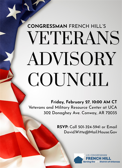 Congressman French Hill's Veterans Advisory Council