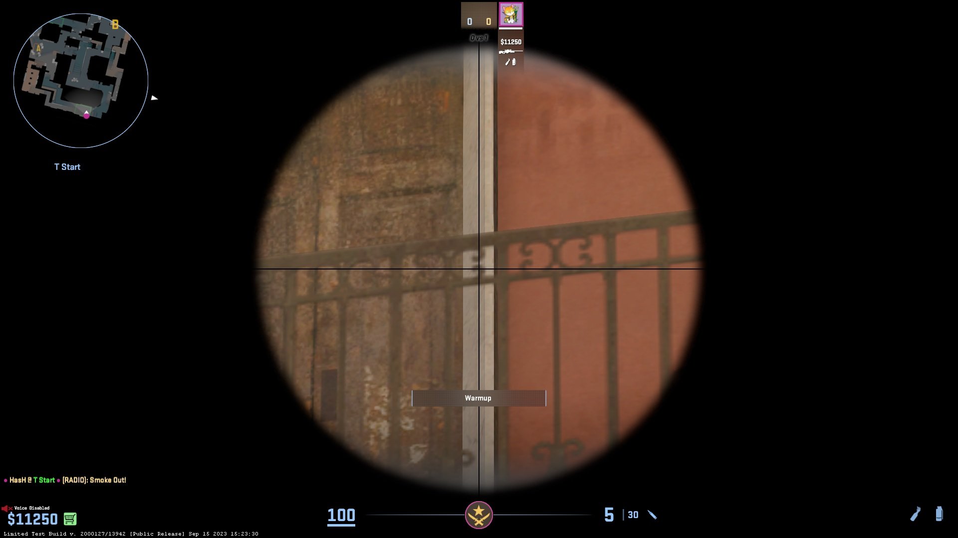 I have zoomed in to give a better view of where to aim.