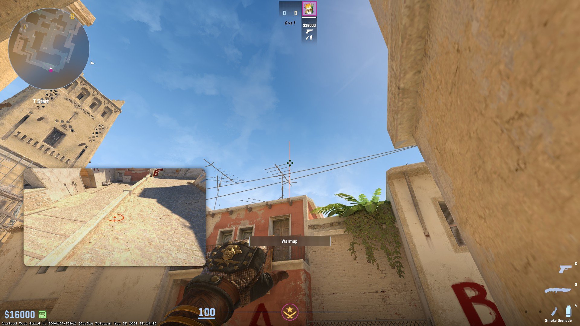 Aim at the right part of the antenna and left click throw.