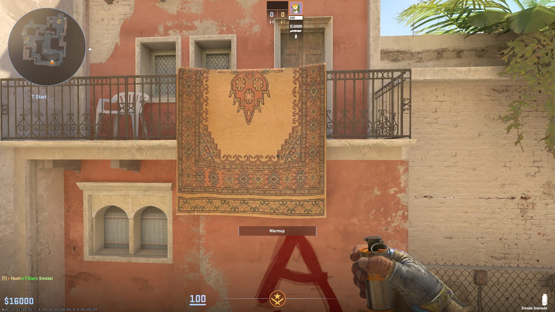 Try to aim towards this spot.