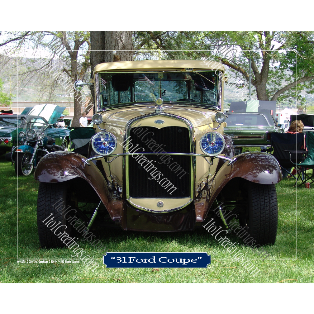 1931 Ford Coupe Tan & Brown Photo Art Print