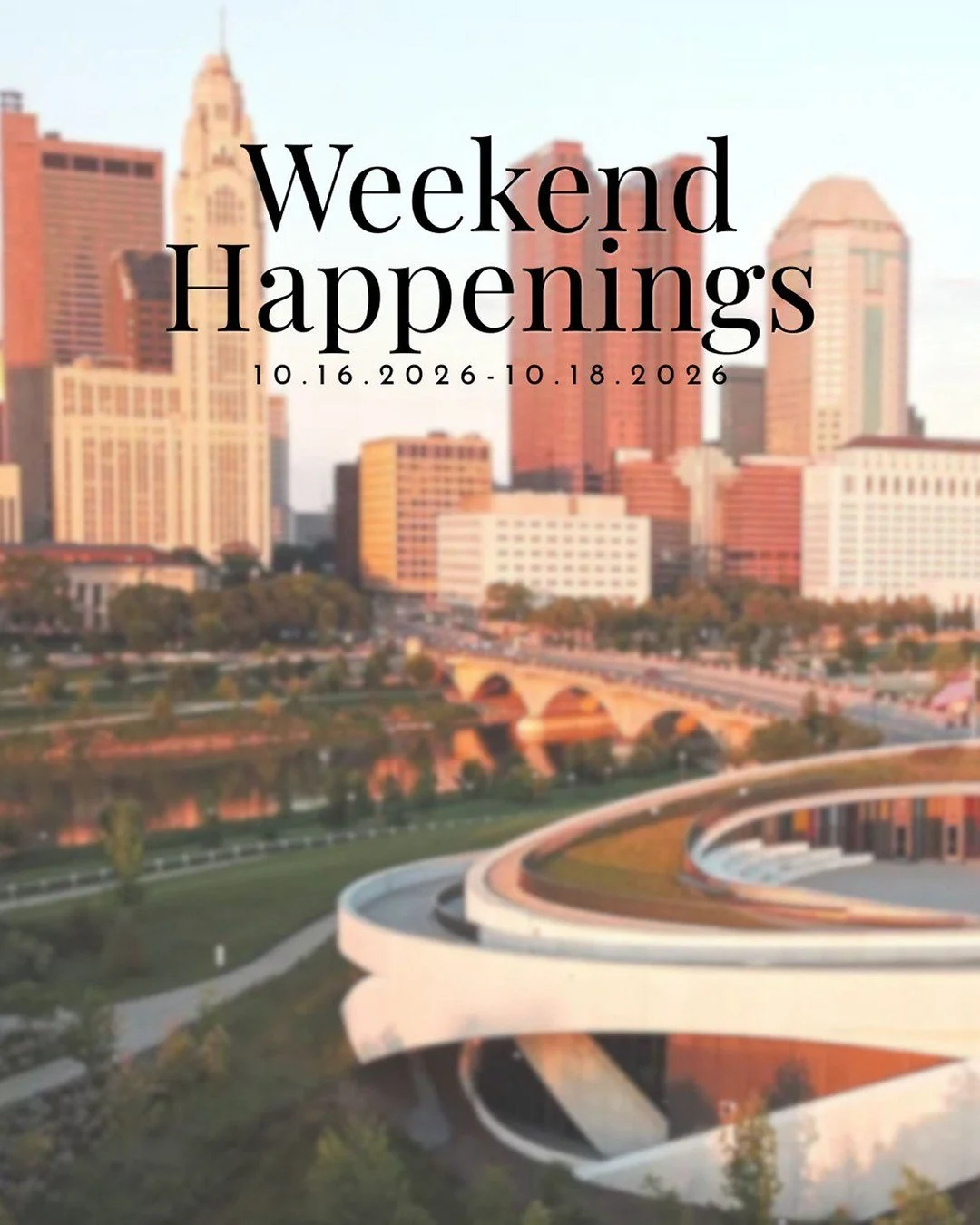 This weekend is STACKED. 👀👇

🎵 Catch the Jonas Brothers Friday night or Twenty One Pilots' massive hometown stadium show Saturday 🤘
🏒 Cheer on the Blue Jackets as they take on the Rangers Saturday night
🏃&zwj;♀️ Watch thousands of runners take 