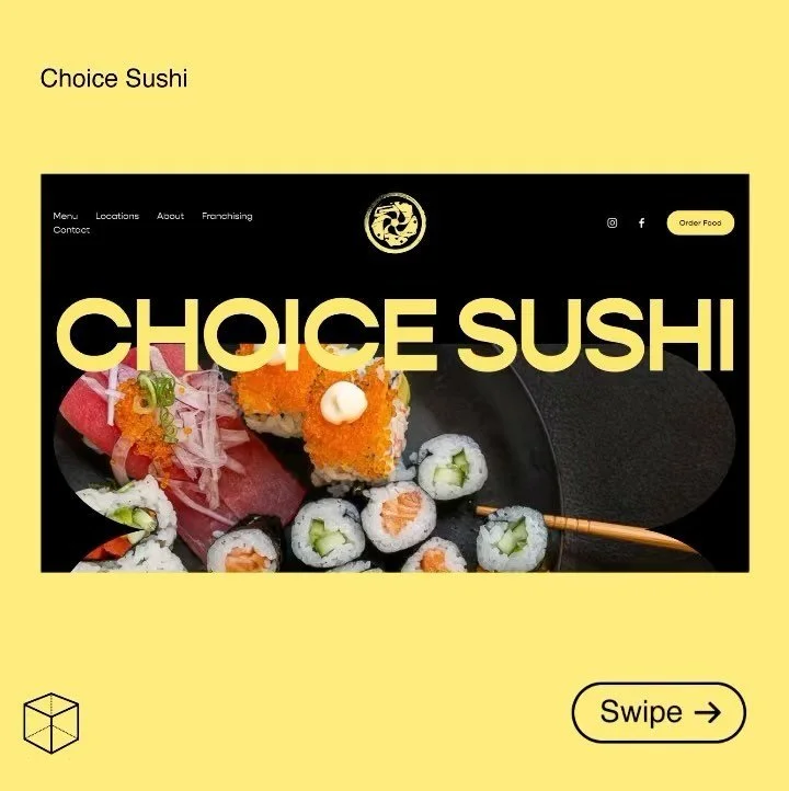 Optimised website design project requested by Sydney based Sushi train franchise, Choice Sushi. 

The design is traditional, bold and yells sushi. The website contains UX animated elements and a tailored booking form for engagement. 

#website #desig
