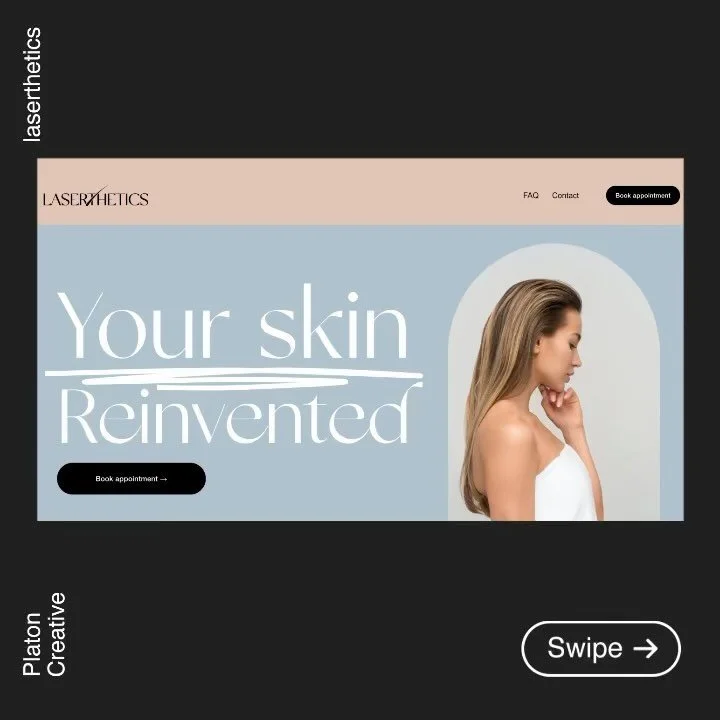 Branding and optimised website was a design project requested by beauty client @laserthetics_ 

The design is neutral. The logo is subliminal. The website contains UX animated elements and a tailored booking form for engagement. 

#website #design #b