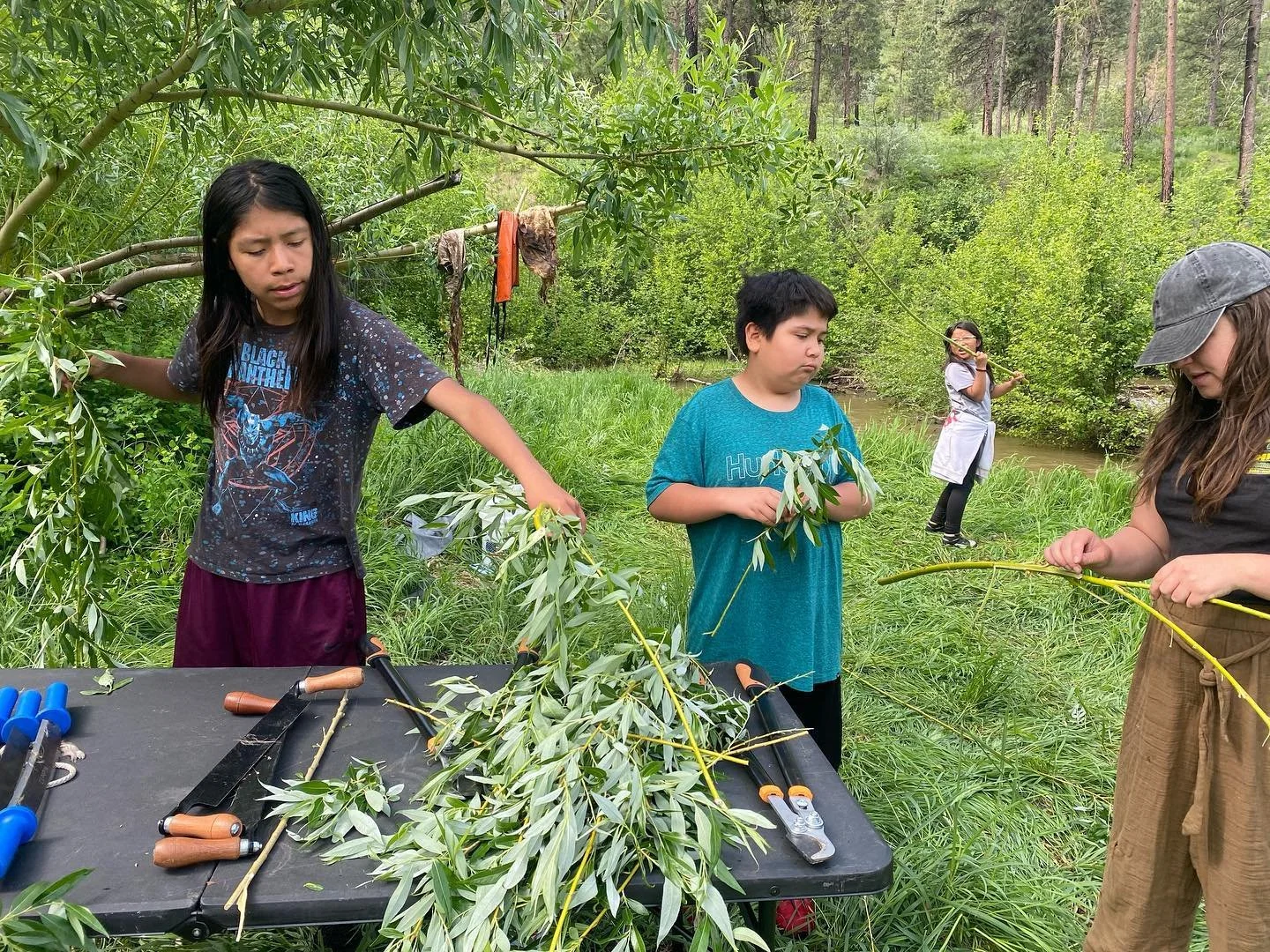Day 2 kinda vibes. Transplanting, fire making and cooking