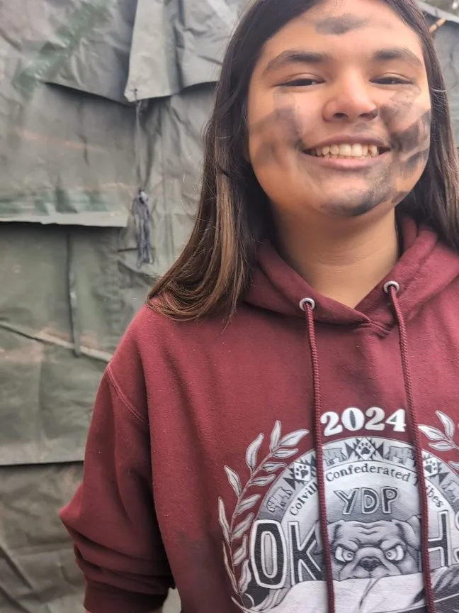 n'tyixt'yix ilimixum

Thank you salmon chief and chief of all who live in the water for teaching us the meaning of food sovereignty, who replenish the soil with nutrients from the big water, who feed our bodies and spirit, and return to their home to