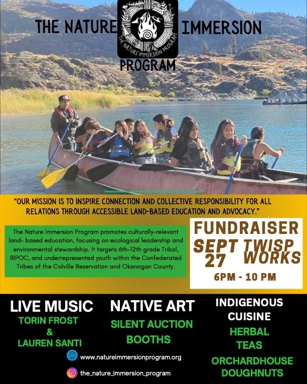We are having our first promotional event/fundraiser at Twisp Works on Sat. 9/27 @ 6 pm. Come join us!