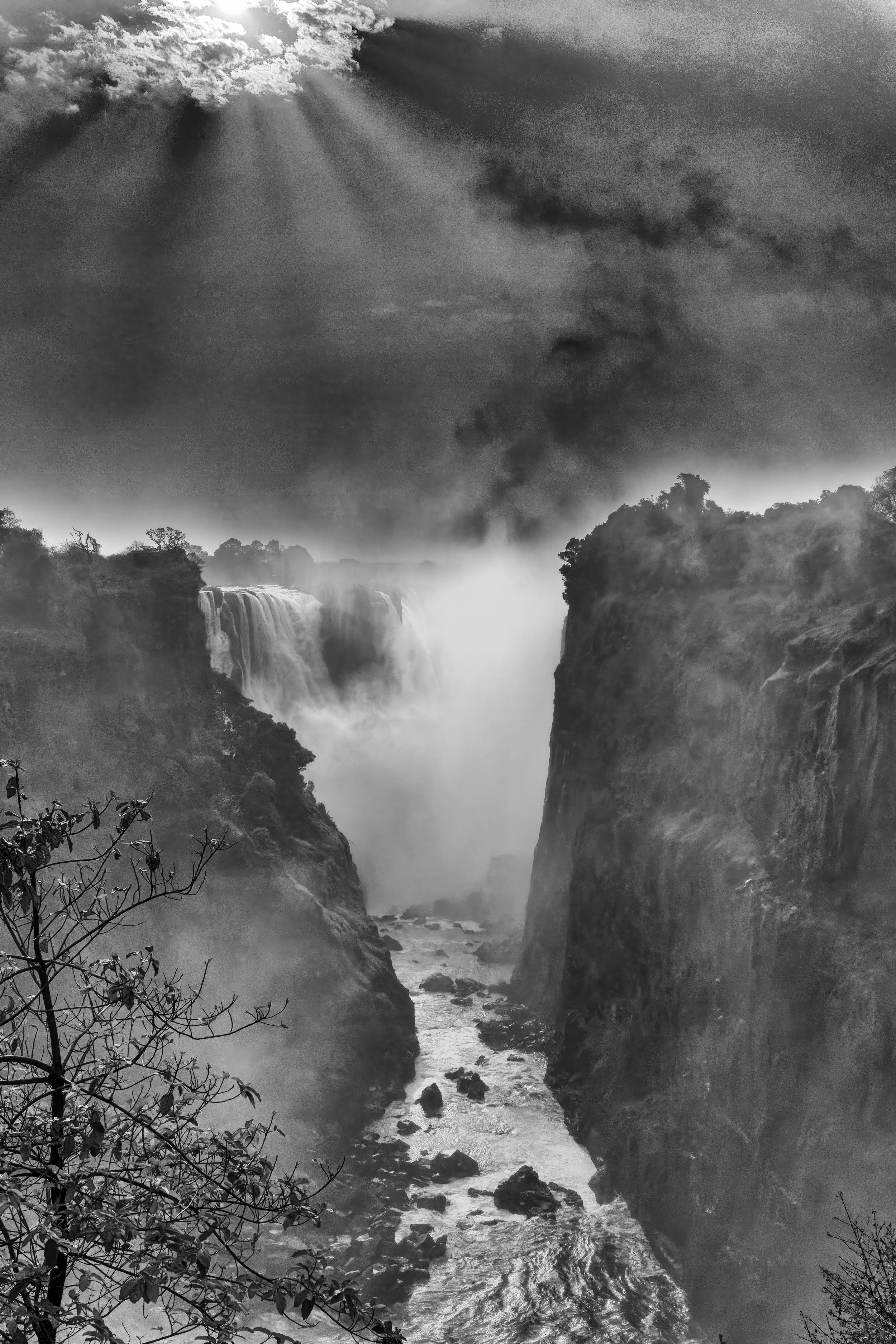 Leaning Over Victoria Falls