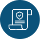 Laptop with a medical document and heart icon