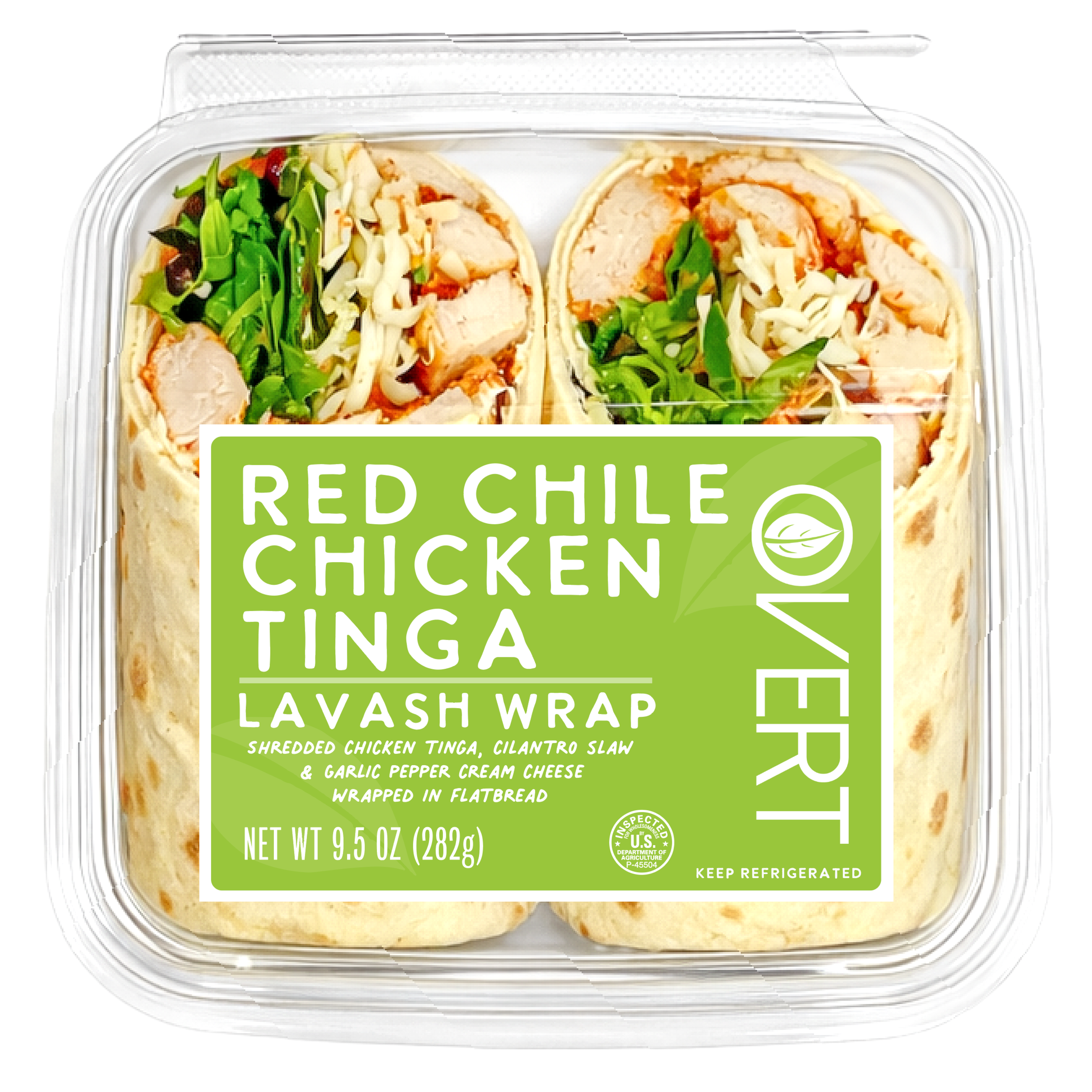 Red Chile Chicken Tinga Wrap