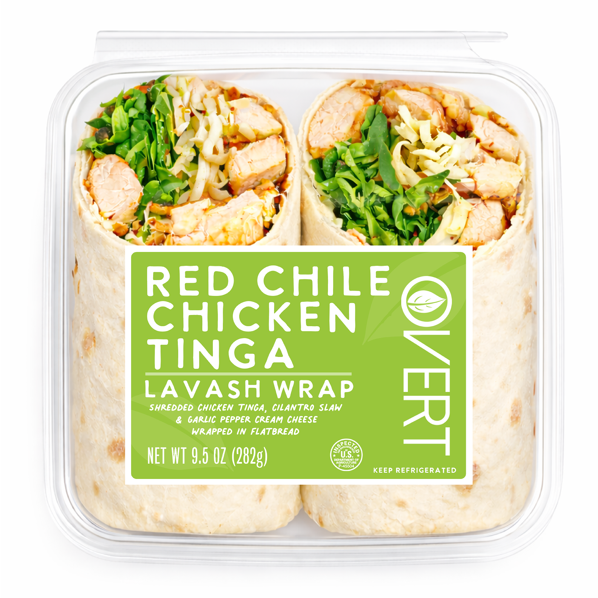 Red Chile Chicken Tinga Wrap