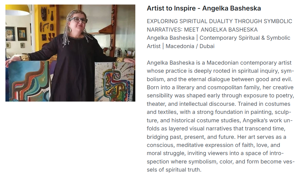 interview, angelka, basheska, macedonian artist
