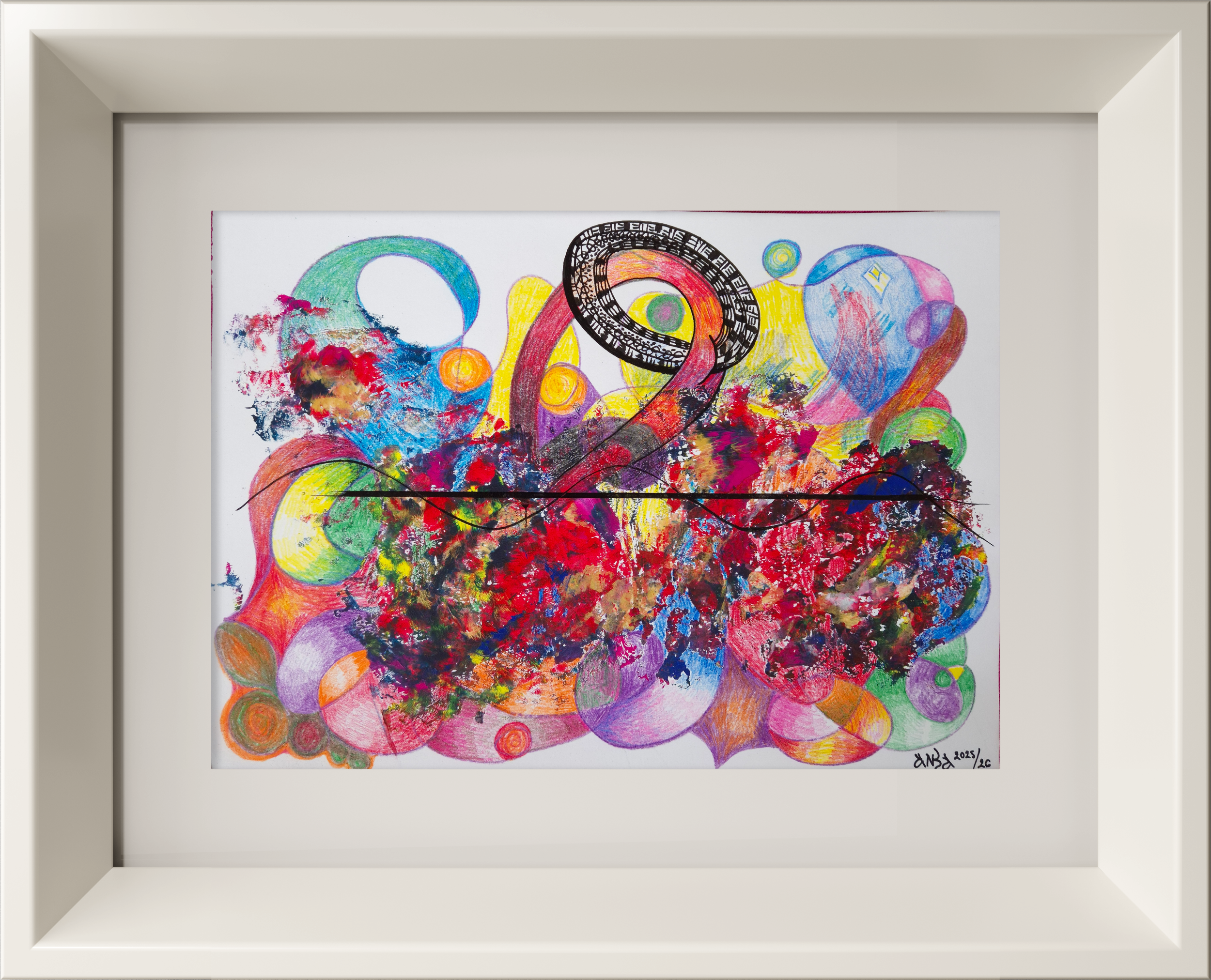 colours , path, lost, find, spiritual, paper work by Angelka Basheska artist from macedonia
