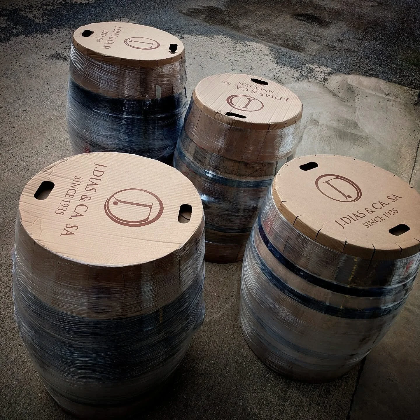 4x225l casks just delivered from Portugal.

Thanks @mickael.c.santos for the excellent recommendations. 

We can't wait to get these filled!