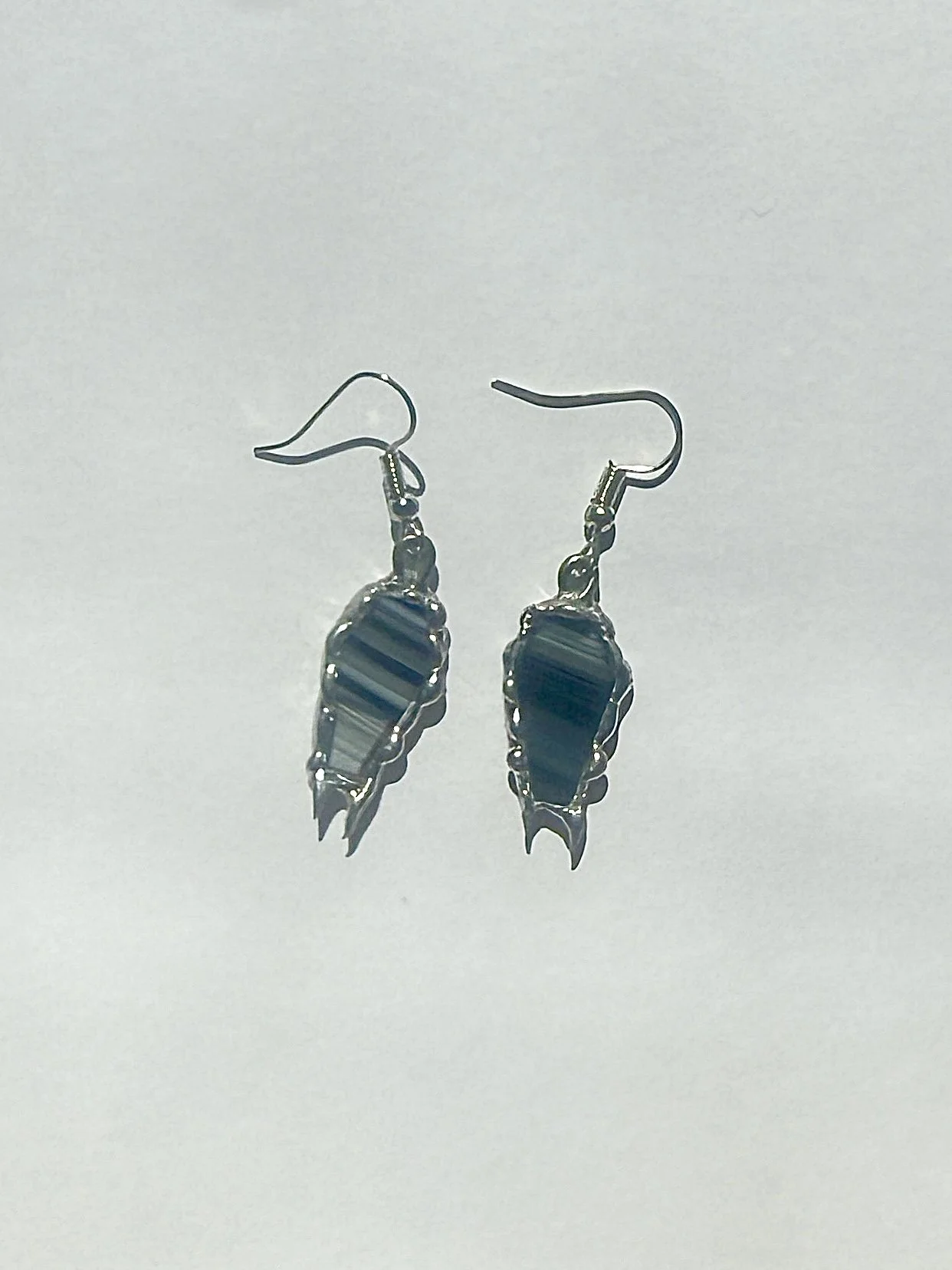 Glass Coffin Earings