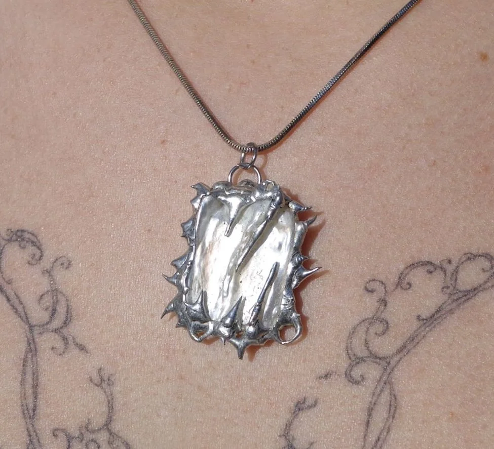 Flat Pearl Pendant