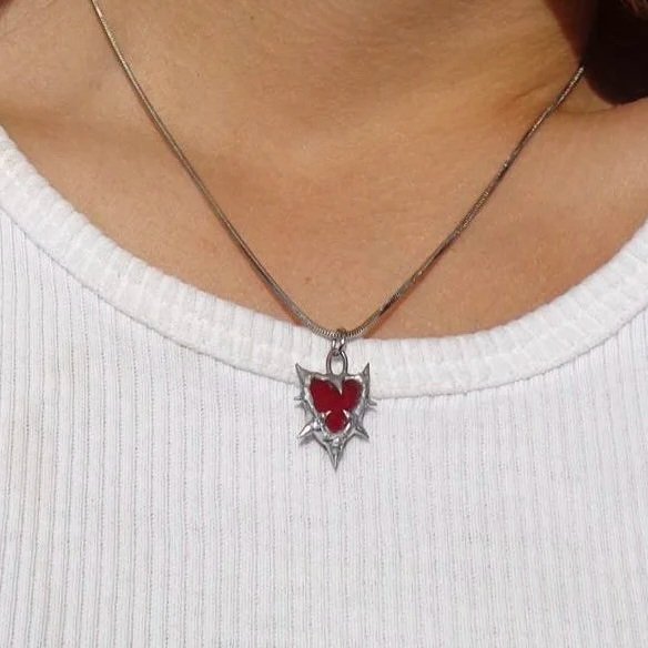 Spiked Heart Pendant