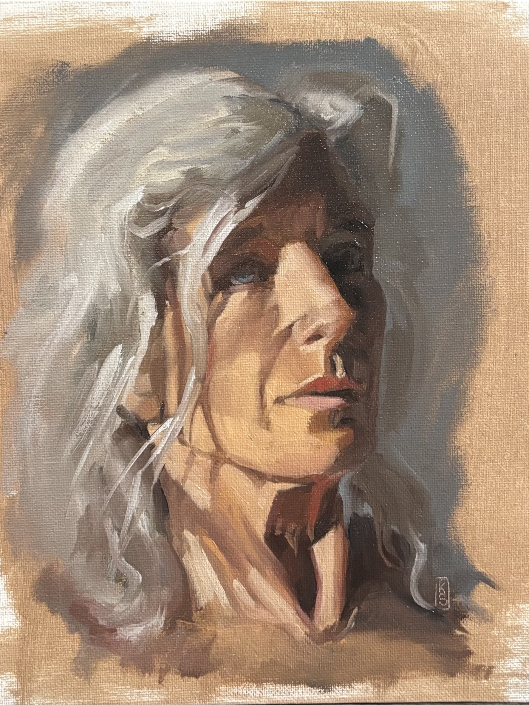 Head Study | 9"x12" Oil on Canvas Paper