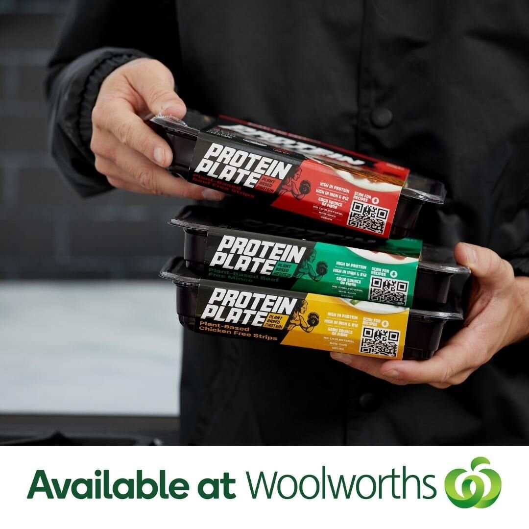 Find Protein Plate in the chilled plant-based meat section at @woolworths_au supermarkets across the country! Head in store today and pick up a pack! 

#proteinplate #highprotein
