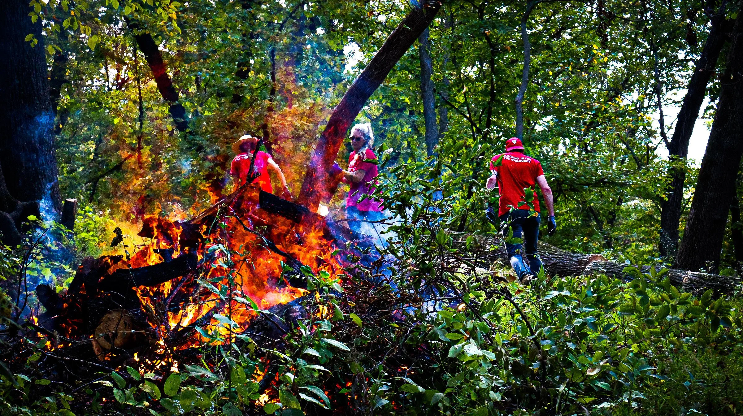 Anna’s Place Joins Omaha Bartenders to Torch Invasive Underbrush.JPG