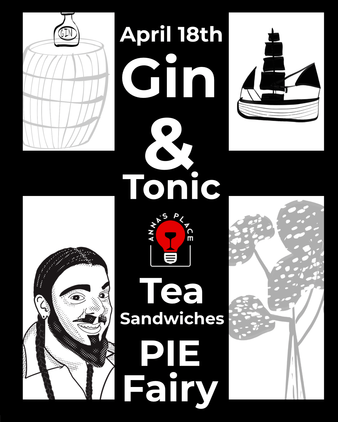Gin & Tonic Tasting with Tea Sandwiches by Pie Fairy