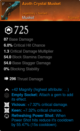 Space Musket Musket — New World Builds, Season 10 Builds , Guides & Info