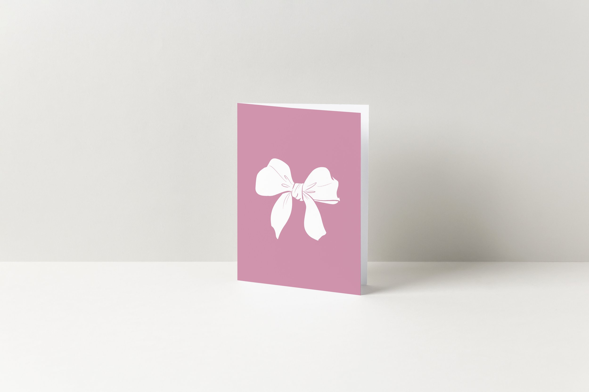 Carte naissance - Boucle mauve