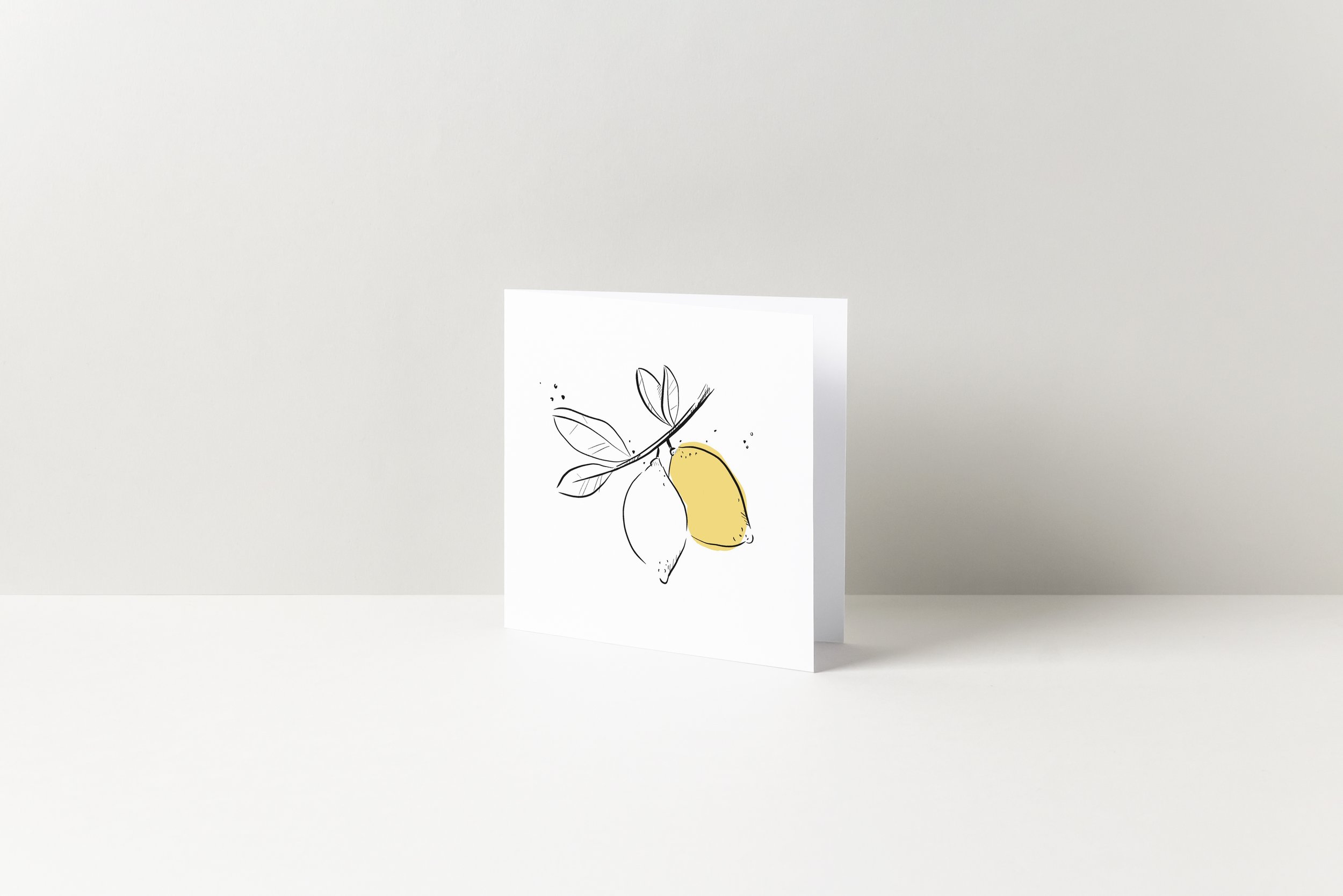 Carte d'anniversaire - Porter du fruit - Citron