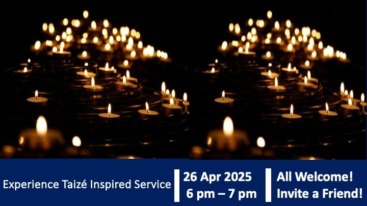 Taizé Service - 26th Apr at 6pm