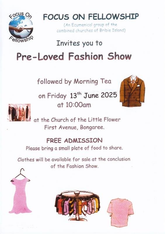 Preloved Fashion Show - Focus on Fellowship Friday 13th of June