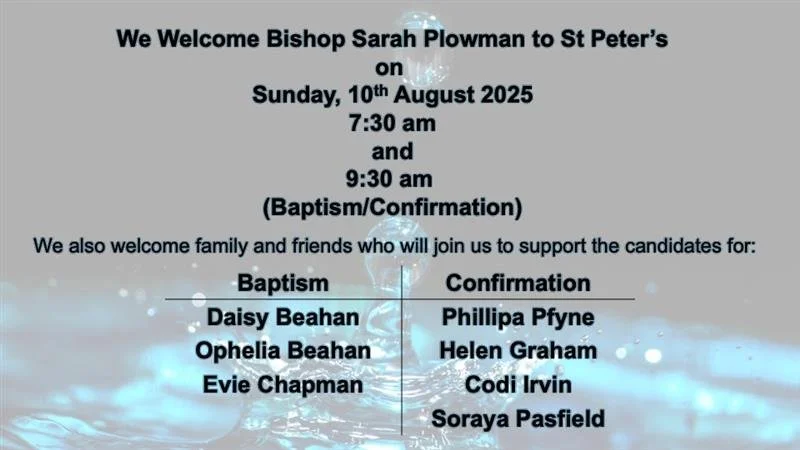 Baptism and Confirmations