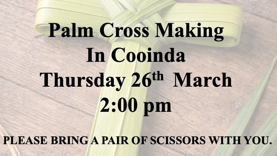 Palm Cross Making 26th March
