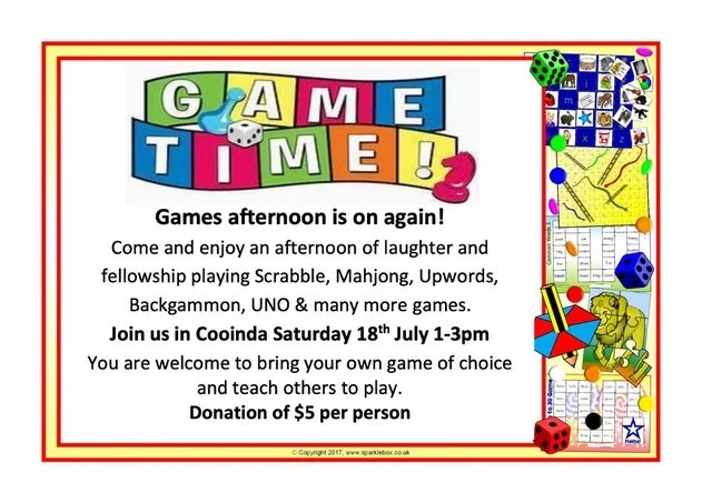 Games Afternoon - July