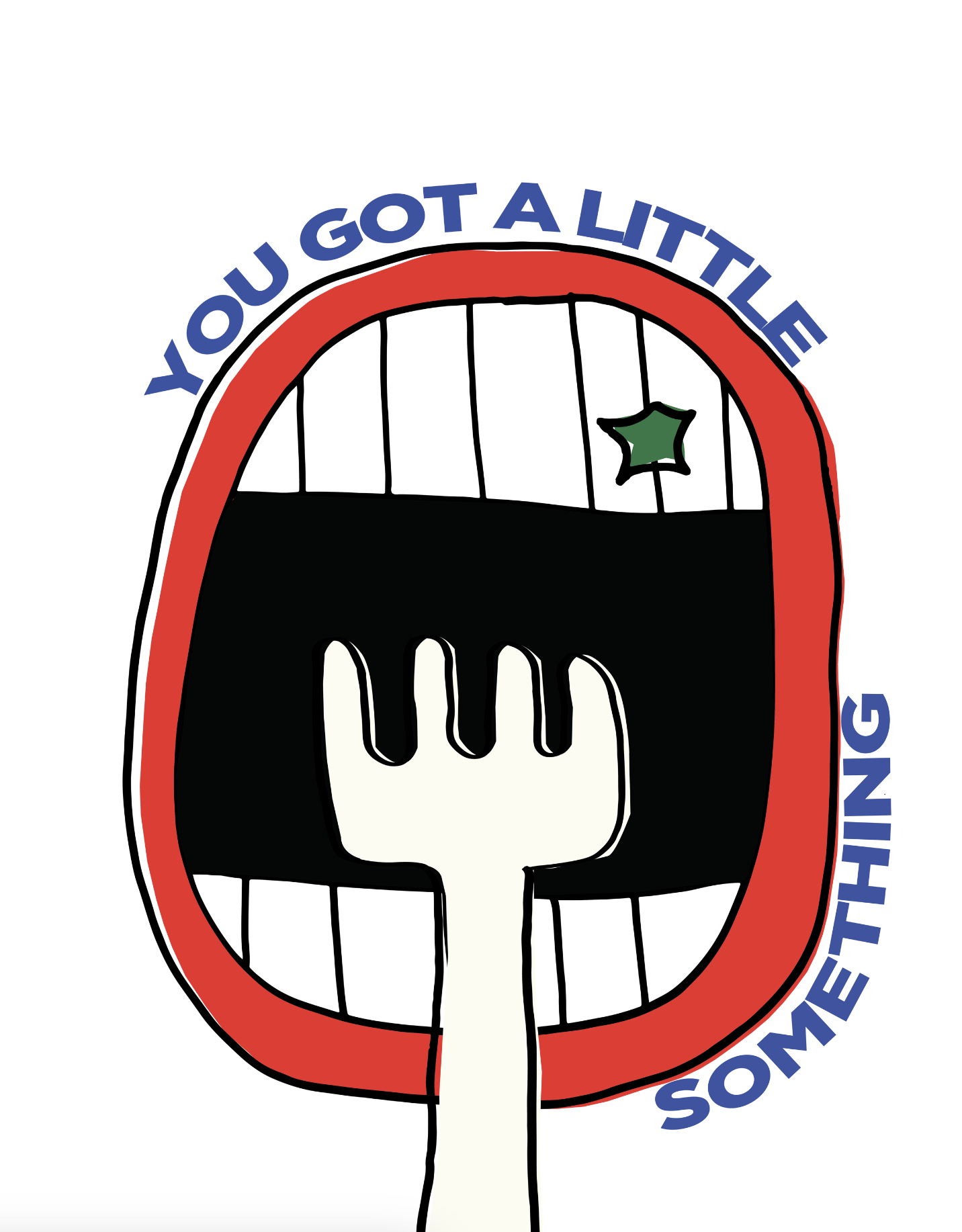Food In Mouth Poster
