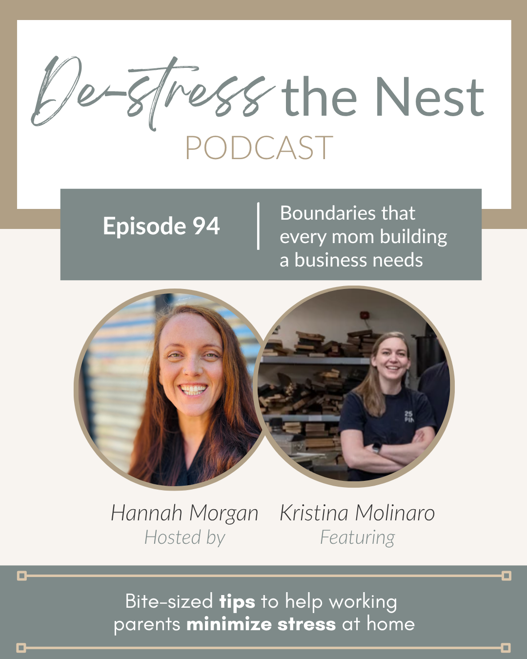 Episode 94 – Boundaries That Every Mom Building a Business Needs with Kristina Molinaro