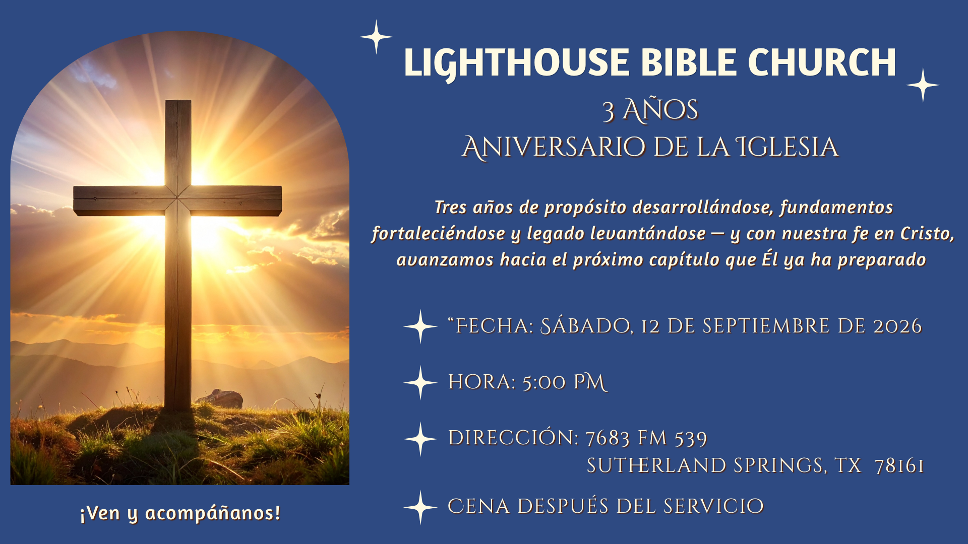3 Años Aniversario de la Iglesia