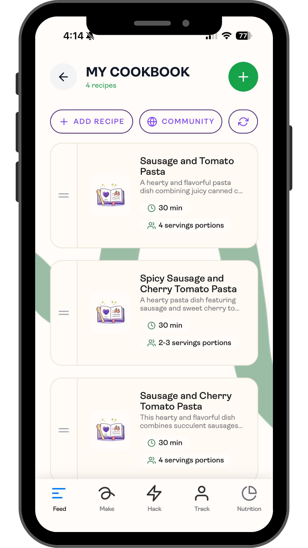 Saveful iphone My Cookbook image