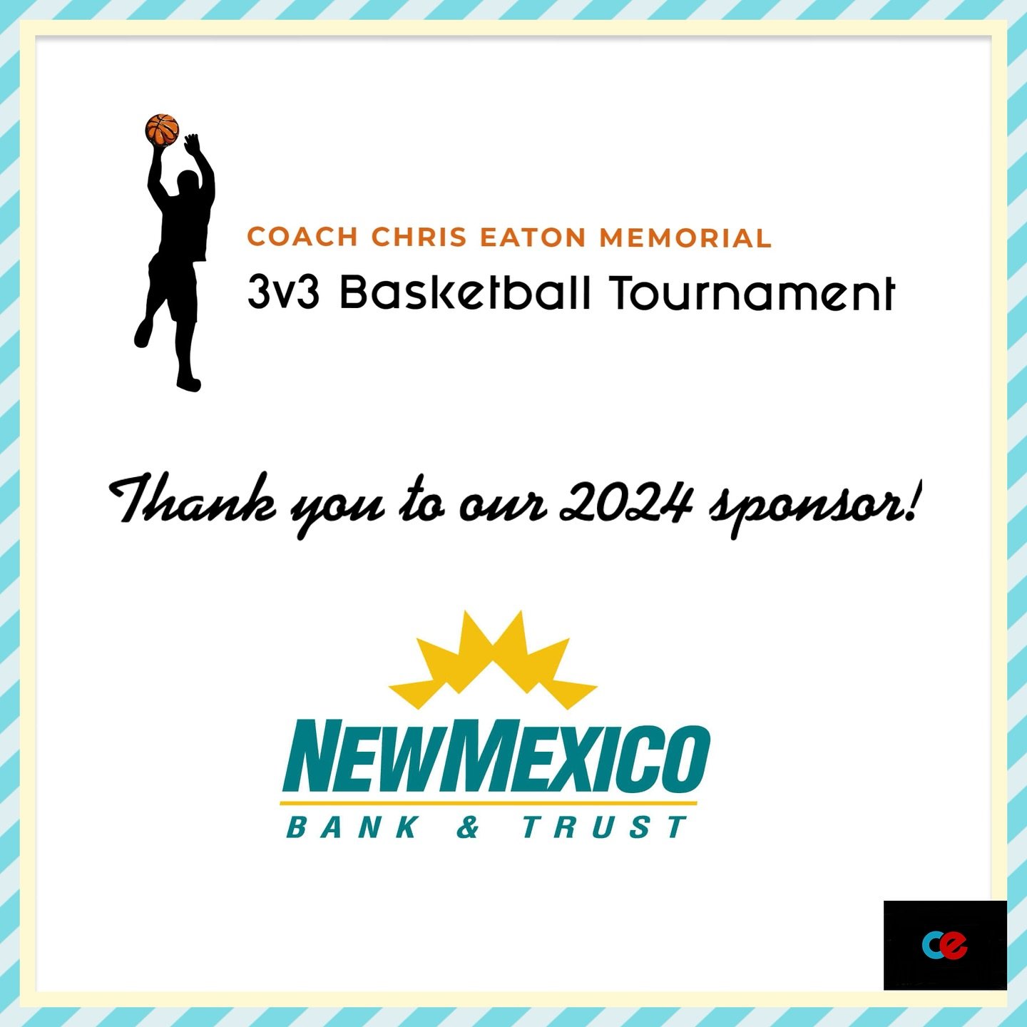 🏀 Thank you, New Mexico Bank &amp; Trust, for powering this year&rsquo;s Coach Chris Eaton Memorial 3v3 Basketball Tournament! 🏆

Your generosity helps us unite loved ones, families, and friends to honor Chris for a day of competition, growth, and 