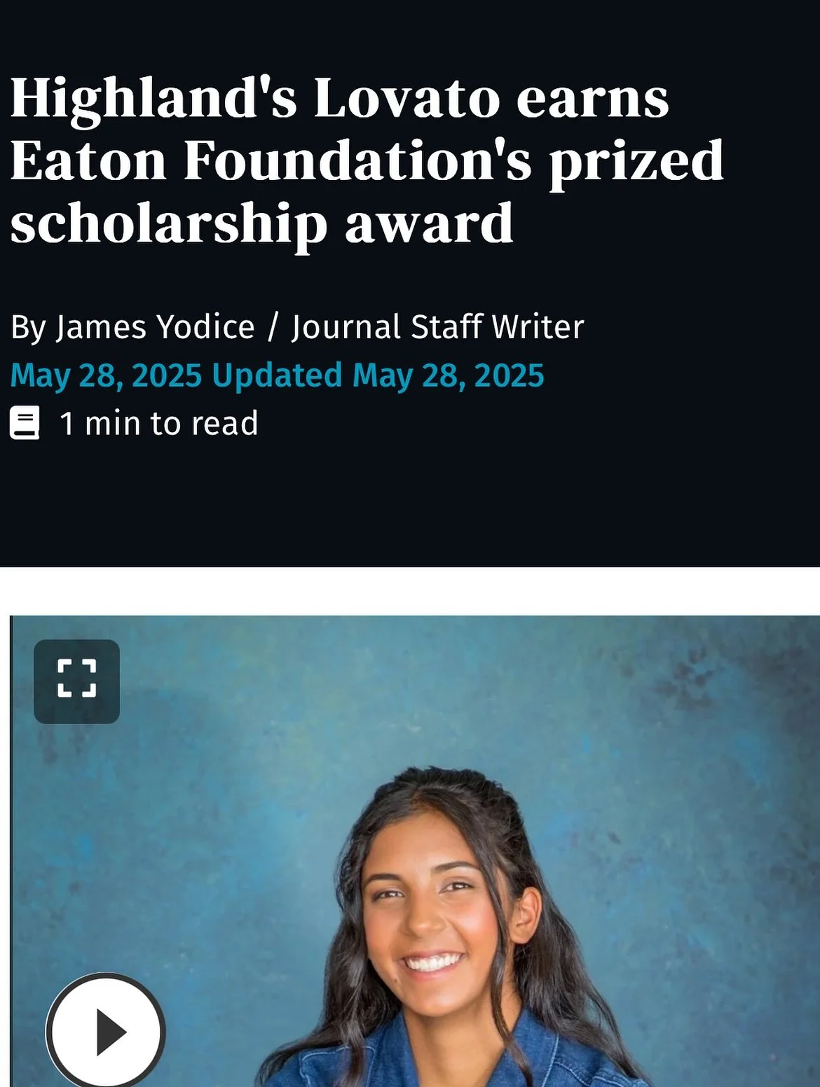 Here is the Albuquerque Journal article written by James Yodice highlighting @makayla.lovato7 and why she earned the 2025 $10,000 Chris Eaton Memorial Scholarship.

Congrats again, Makayla!!!

#1PB #CEF