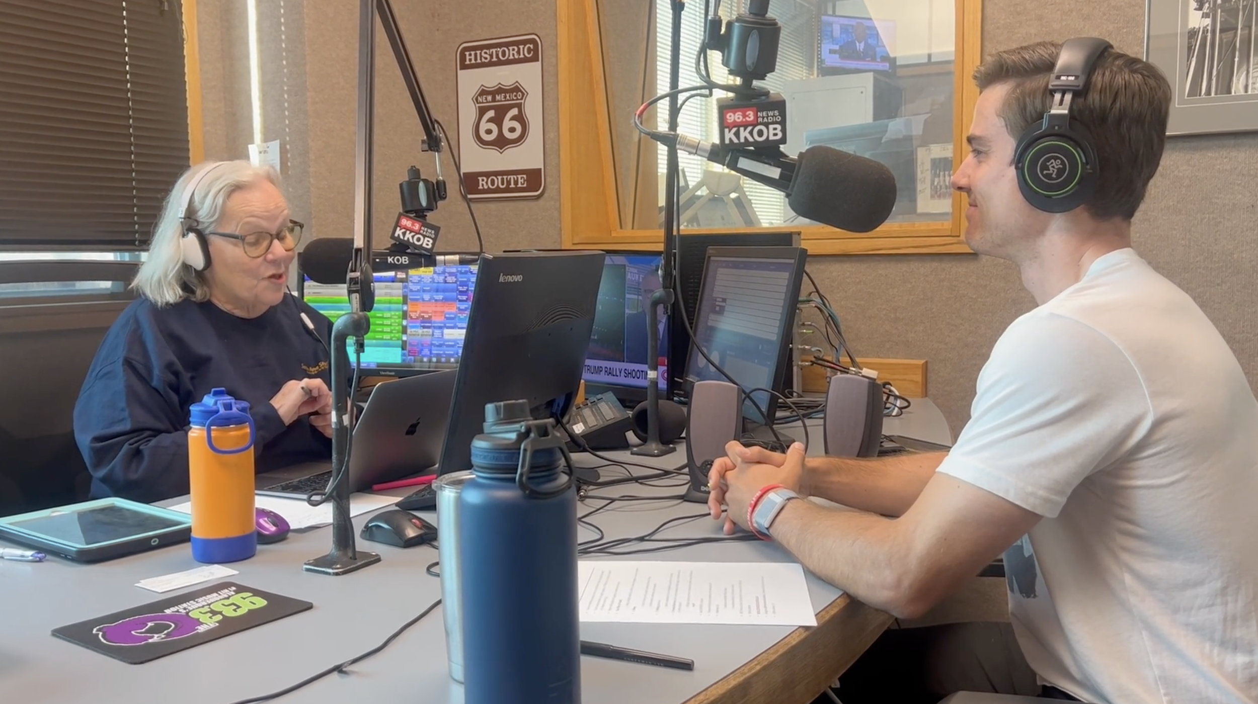 NEWS RADIO KKOB’S TERRY TRAVIS</span> INTERVIEWS CEF’S MICHAEL EATON</span>