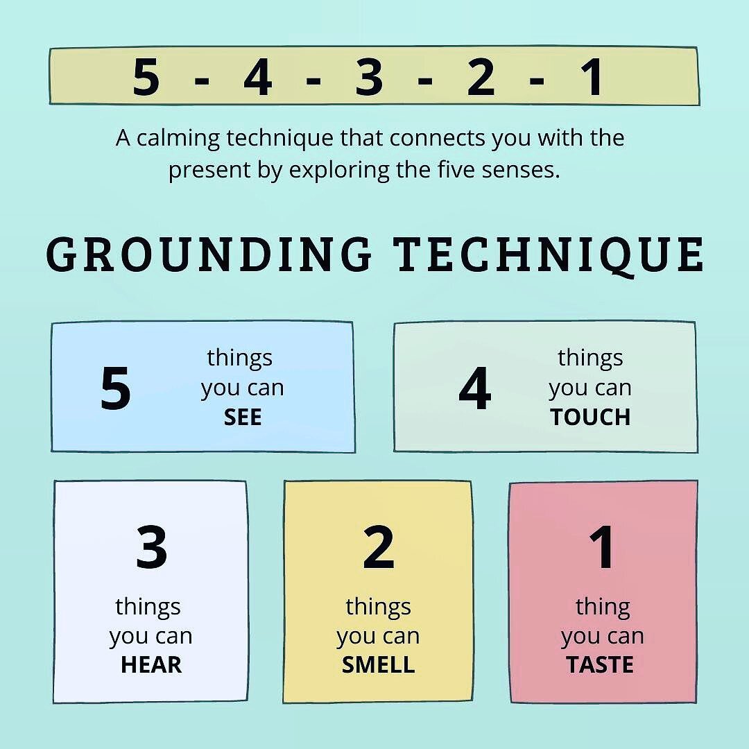 Do you ever feel overwhelmed, anxious or simply &quot;spacey&quot;? Then you might want to try this grounding technique. 

There are many different grounding techniques. These techniques are simply coping strategies to help you reconnect with the pre